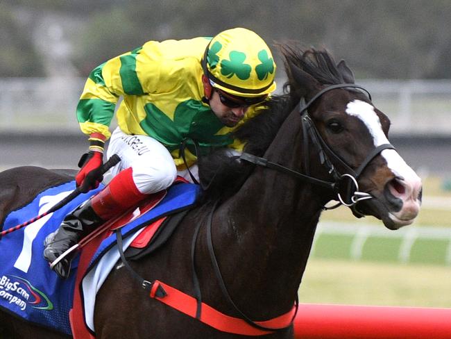 Jockey Dean Yendall riding Pacodali defeats James Doyle riding Setting Sail in Race 10, the Eclipse Stakes, during the Zipping Classic Race Day at Sandown Racecourse in Melbourne, Saturday, November 16, 2019. (AAP Image/Vince Caligiuri) NO ARCHIVING, EDITORIAL USE ONLY