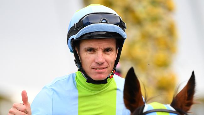 Tim Clark looks set for a good day in the saddle at Newcastle. Picture: AAP Image