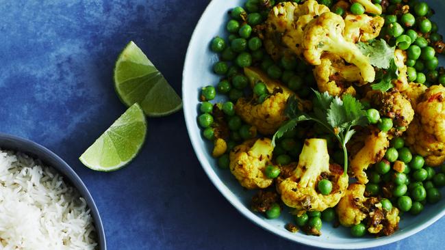 Taste of India: pea and cauliflower curry. Picture: Guy Bailey