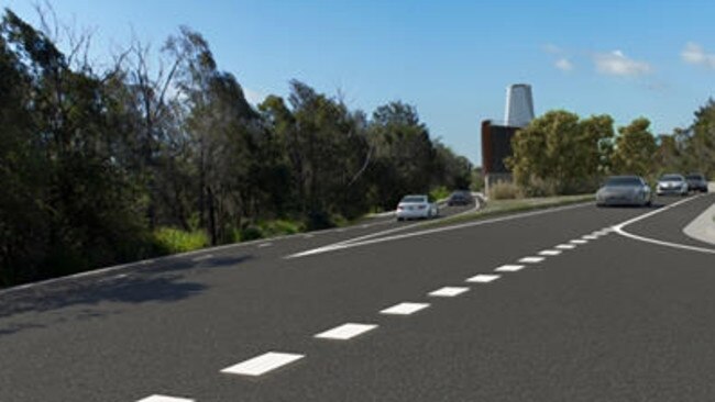 An artist's impression of the ventilation chimney to be built near Wakehurst Parkway  as part of the proposed Beaches Link tunnel. Picture:  NSW Government