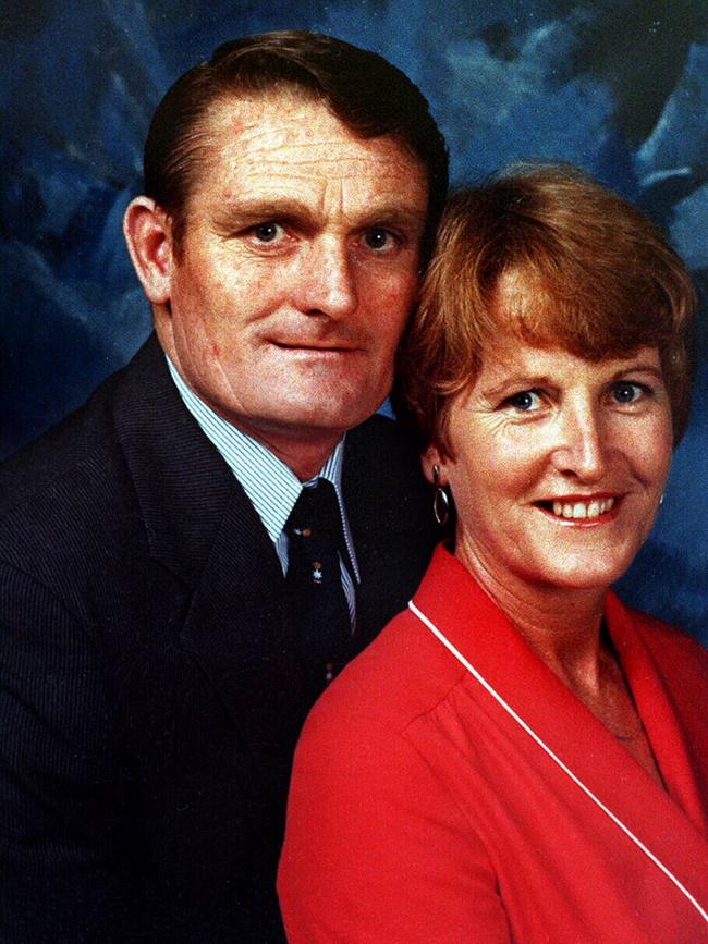 Colin Winchester with his wife Gwen. He was shot dead in 1989. 