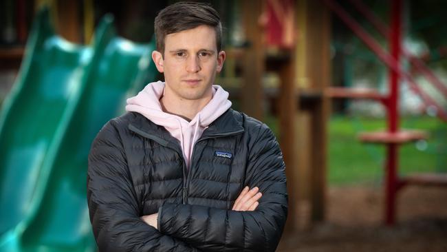 Primary school teacher Tom Davis is pushing for all education staff to be prioritised in vaccination rollout for Covid-19. Picture: Tony Gough