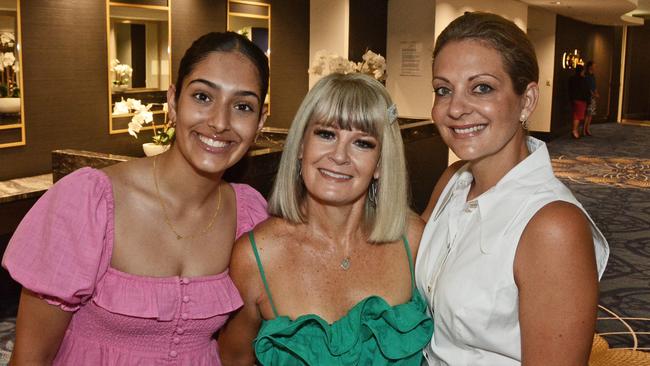 Allegra Jaffar, Natalie Bruce and Louise Champion at GC Community Fund Christmas Appeal breakast at The Star Gold Coast. Pic: Regina King (copyright restrictions apply 07 55322193). "FEES APPLY, ONE TIME USE, NO ON-SELL OR ON-PASS". Pic for The Inside Word GC Bulletin ONE TIME USE ONLY. Please call for permission to use