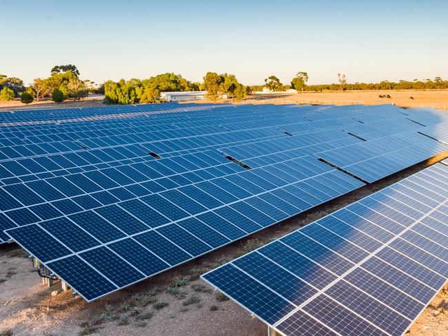 The University of Adelaide has built a solar farm at its Roseworthy campus.It opened on 20 May 2021. Picture supplied by the University of Adelaide.