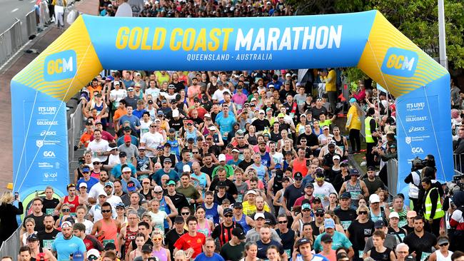 More than 24,000 people competed in events across the Gold Coast Marathon weekend. Picture: John Gass