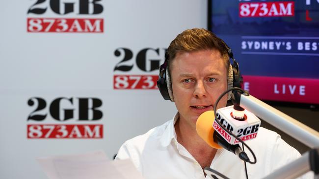 2GB's Ben Fordham has called on Premier Gladys Berejiklian to end the lockdown after he was inundated with calls from listeners questioning the extension. Picture: Gaye Gerard/ Daily Telegraph