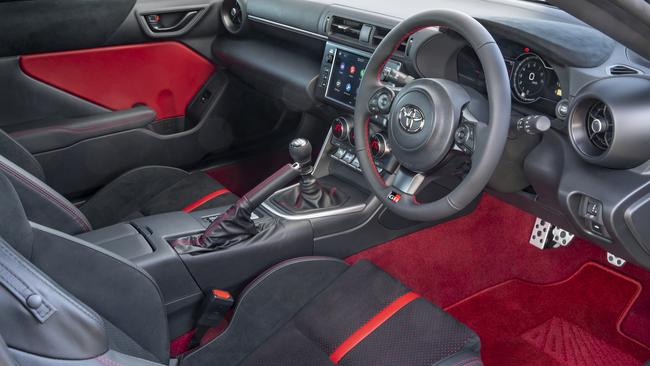 GTS customers can opt for red interior treatment.