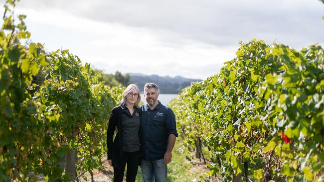 Bangor Vineyard Shed owners Matt and Vanessa Dunbabin.