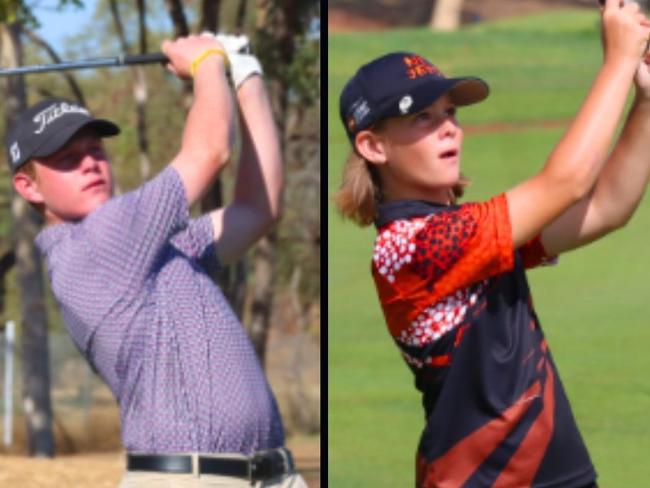 Sam Rumpff and Sophie Minchinton. Picture: Golf Australia.