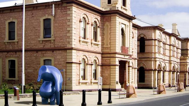 How the "bold and ambitious" piece would look on the streets of Mount Gambier. Picture: City of Mount Gambier/Huna Studios.