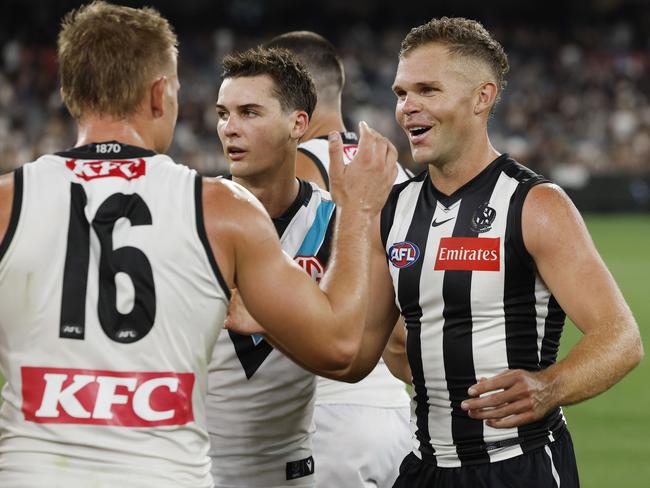 Houston’s Collingwood debut was brilliant. Picture: Michael Klein