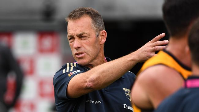 Alastair Clarkson is willing to stick it out for the long haul. Picture: Daniel Carson/AFL Photos/Getty Images