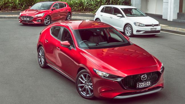 Mazda’s latest hatch is a cut above the competition. Picture: Thomas Wielecki