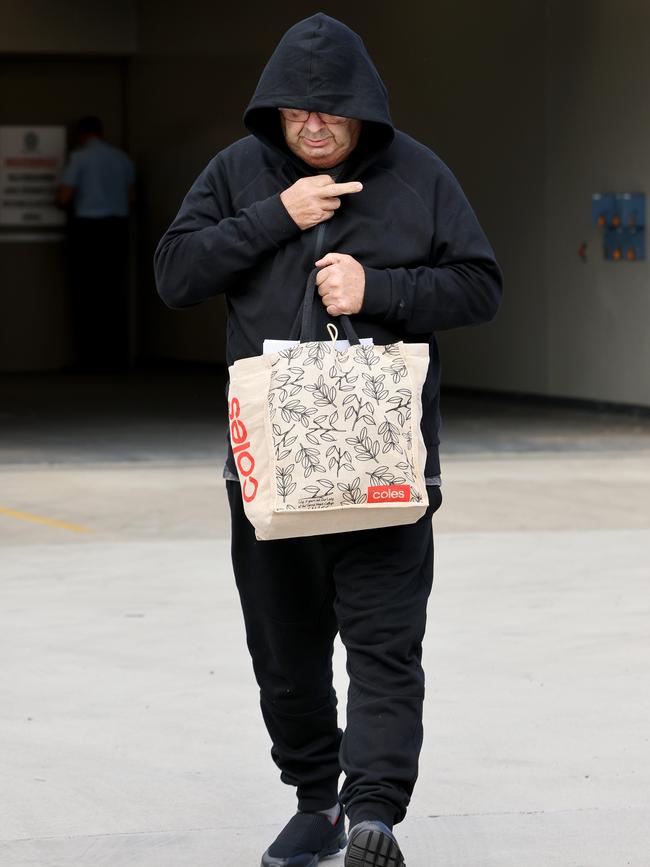 Brett Andrew Button leaves Cessnock police station after being granted bail. Picture: NCA NewsWire / Damian Shaw