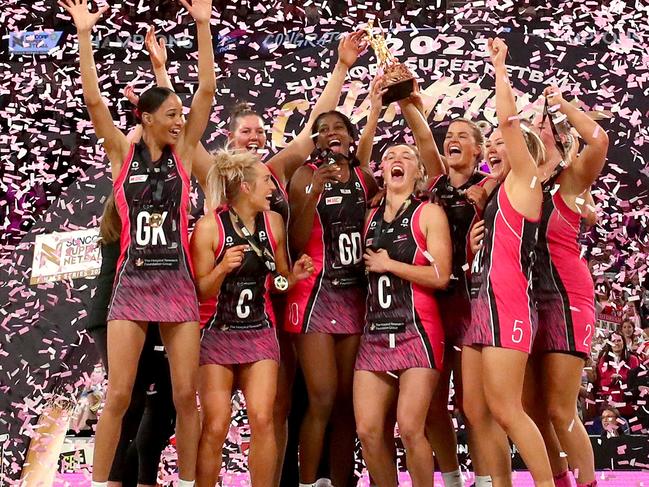 The future direction of player contracting and team numbers in Super Netball will shape the national team and broader sport. Picture: Kelly Defina/Getty Images