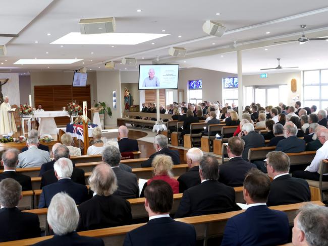 At the State Funeral Service for Mike Ahern. – Photo Steve Pohlner