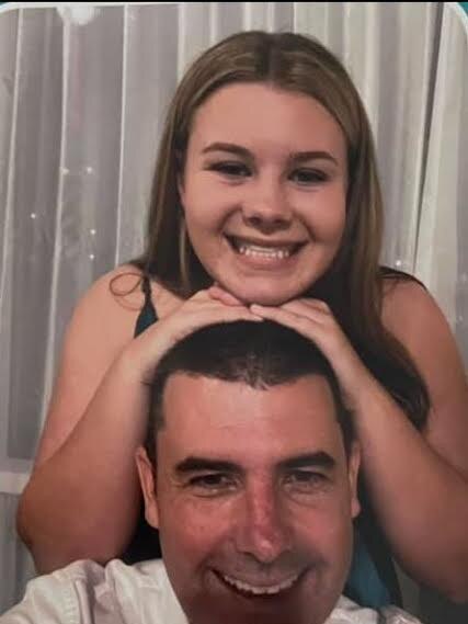 Georgia Smith, 16, with her father Michael Smith. Picture: Facebook