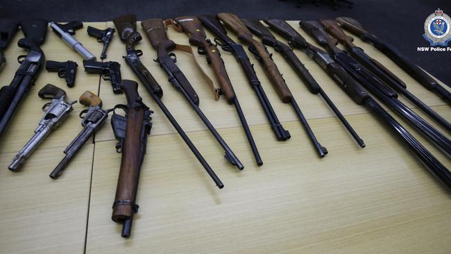 The Dee Why local was found to possess and sell several weapons in 2019 including pistols, shotguns and rifles. Picture: NSW Police