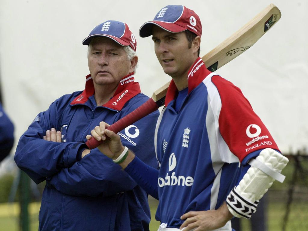 England’s best coach-captain combinations, like Duncan Fletcher and Michael Vaughan, always drove the team with conviction. Picture: Nick Potts/PA Images via Getty Images.