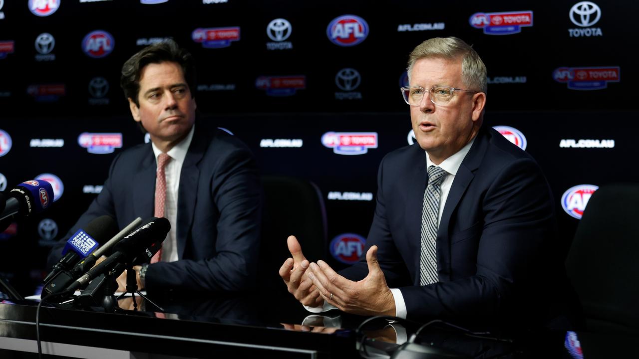 Hocking had great success at the AFL as Gill McLachlan’s right-hand man. Picture: AFL Photos/Getty Images