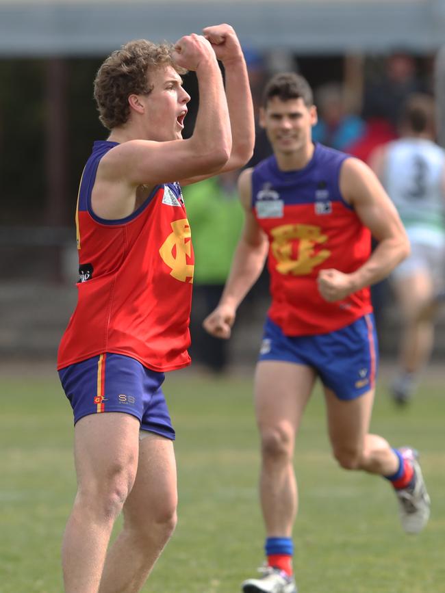 Ted Clayton after scoring a goal for Fitzroy during the VAFA (Premier C) GF.