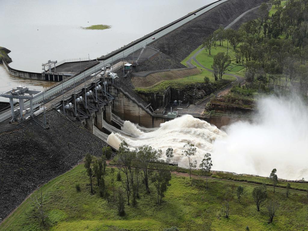 Releases would continue to happen at Wivenhoe Dam. Picture: Liam Kidston