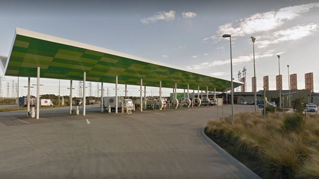 A woman allegedly abused staff at a service station on EastLink in Scoresby, before leading police on a pursuit on March 15, 2022. Picture: Google Street View.