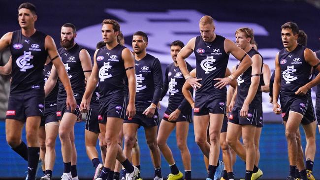 Carlton has been blown away in both its first quarters this season. Picture: AAP Images