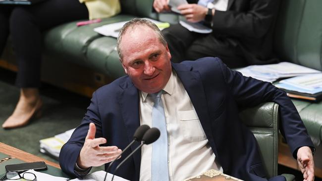 Deputy Prime Minister Barnaby Joyce during question time earlier in the week. Picture: NCA NewsWire / Martin Ollman