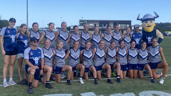 Varsity College senior female 2023 AFLQ Schools Cup side. Picture: Eddie Franklin