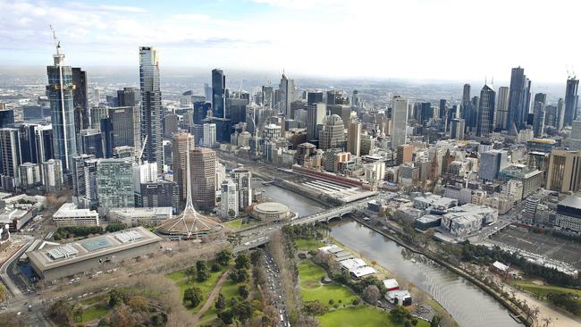 There are few high-rise apartment developments in Melbourne at present. Picture: David Caird