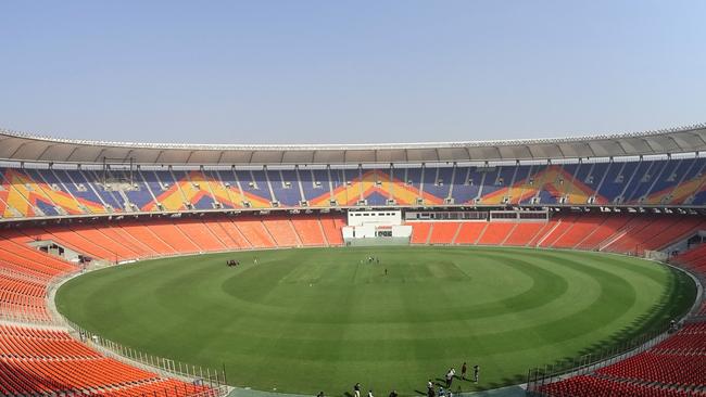 A general view of the Sardar Patel Stadium, the world's biggest cricket stadium, in Ahmedabad.