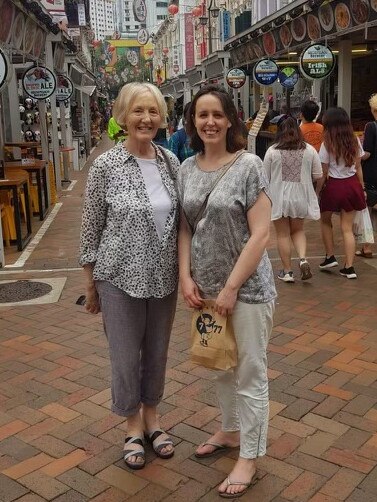 Kate Cornick with her mother, Celia, whose divorce set a legal precedent in the UK.