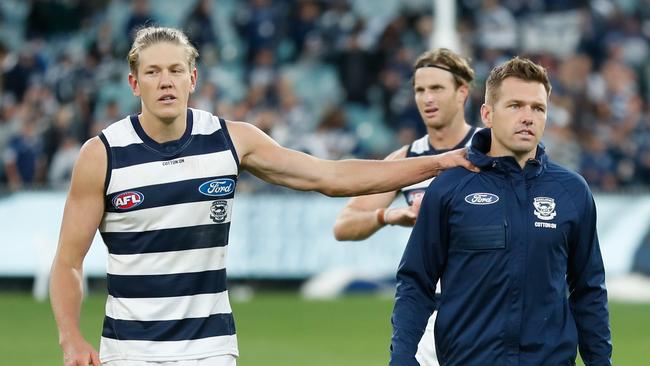 Shaun Higgins is set for a few weeks on the sidelines. Picture: Getty Images