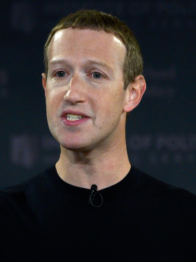 Mark Zuckerberg. Picture: AFP