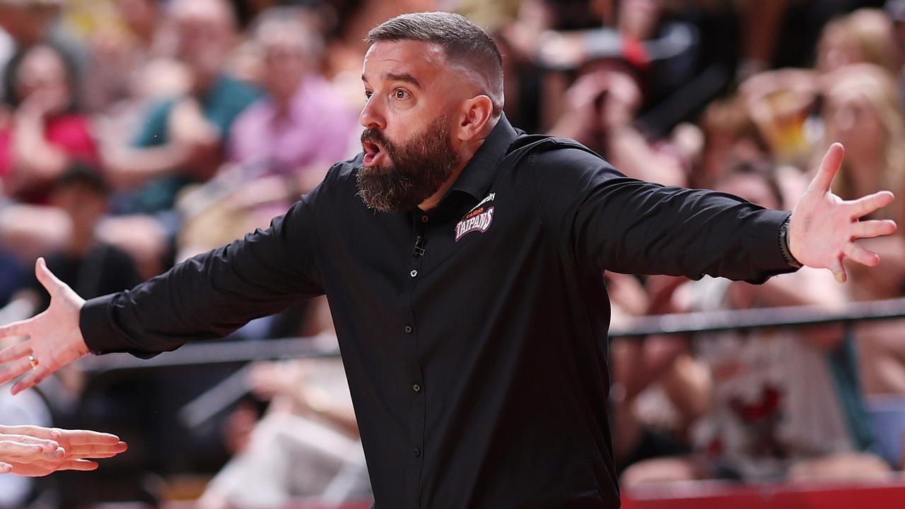 The NBL has issued a ‘please explain’ to Cairns coach Adam Forde. Picture: Getty Images