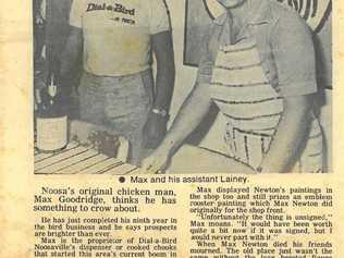 Max Goodridge made the Noosa News in 1980. Picture: contributed