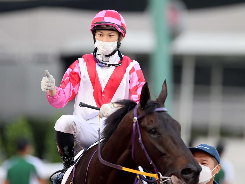 Jerry Chau believes Mark The Moment is well suited. Picture: HKJC