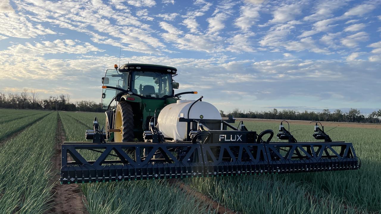 Flux robots use AI to ‘see’ weeds in the crop. Picture: Supplied