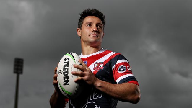 SYDNEY, AUSTRALIA - SEPTEMBER 30: Cooper Cronk of the Roosters poses during a Sydney Roosters NRL Media Opportunity at the Sydney Cricket Ground on September 30, 2019 in Sydney, Australia. (Photo by Mark Metcalfe/Getty Images)