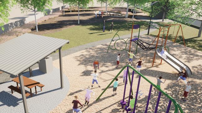 Playford Council has received $2m to upgrade four community parks, including Willison-Goodman Reserve. Picture: Playford Council