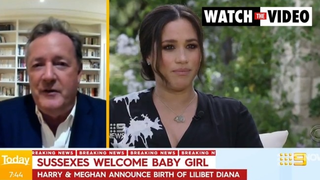 Piers Morgan calls out irony in Harry and Meghan's new baby name (The Today Show)