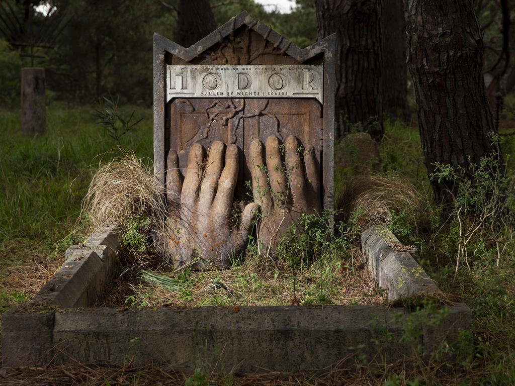 The Hodor grave at Fearnley Grounds, Centennial Park. Picture: Justin Lloyd