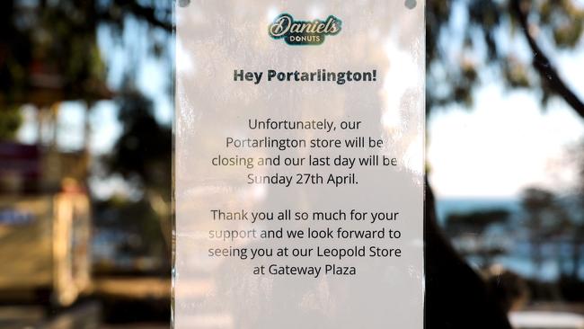 Daniel's Donuts Portarlington has closed its doors. Picture: Alison Wynd