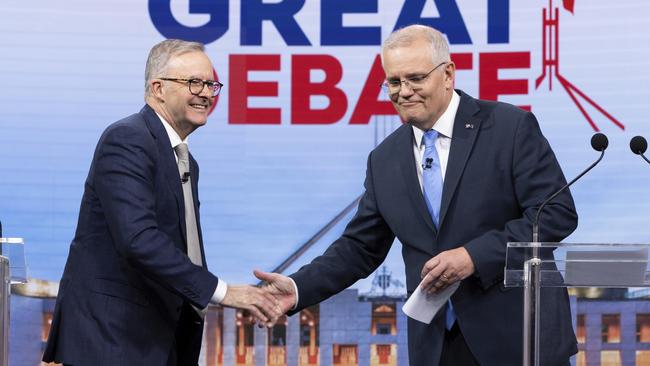 Australian Opposition Leader Anthony Albanese and Australian Prime Minister Scott Morrison have been crisscrossing the country but haven’t stopped in on the Gold Coast yet. Picture: Alex Ellinghausen