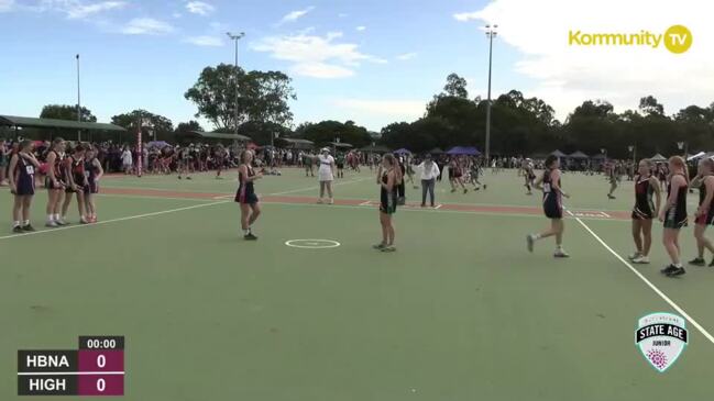 Replay: Netball Queensland State Age Titles - Hervey Bay v Highfields Red (U14)