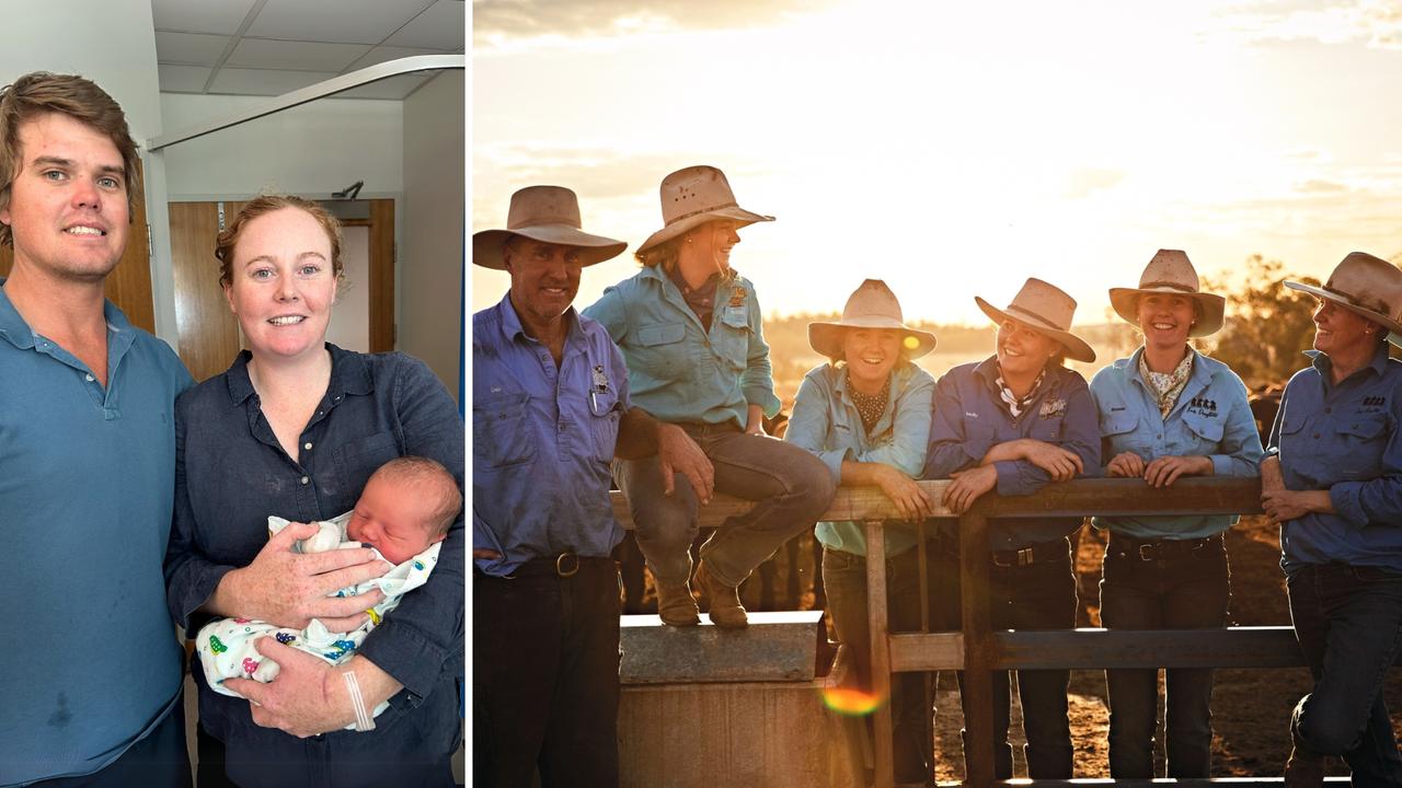 ‘Smitten’: Qld beef family welcomes New Year’s baby on mum’s birthday