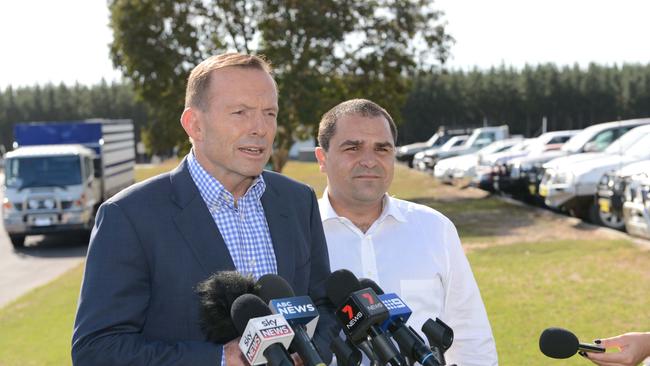 South Australian backbencher Tony Pasin, right, is one of the Liberal MPs defending Mr Morrison. Picture: Lechelle Earl