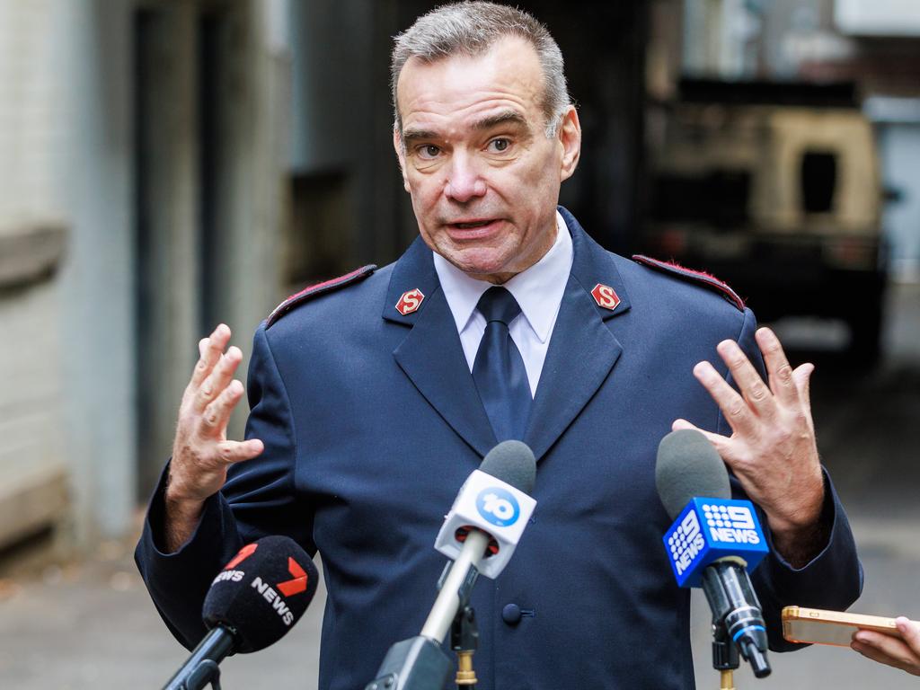 Major Brendan Nottle from the Salvation Army. Picture: NCA NewsWire / Aaron Francis