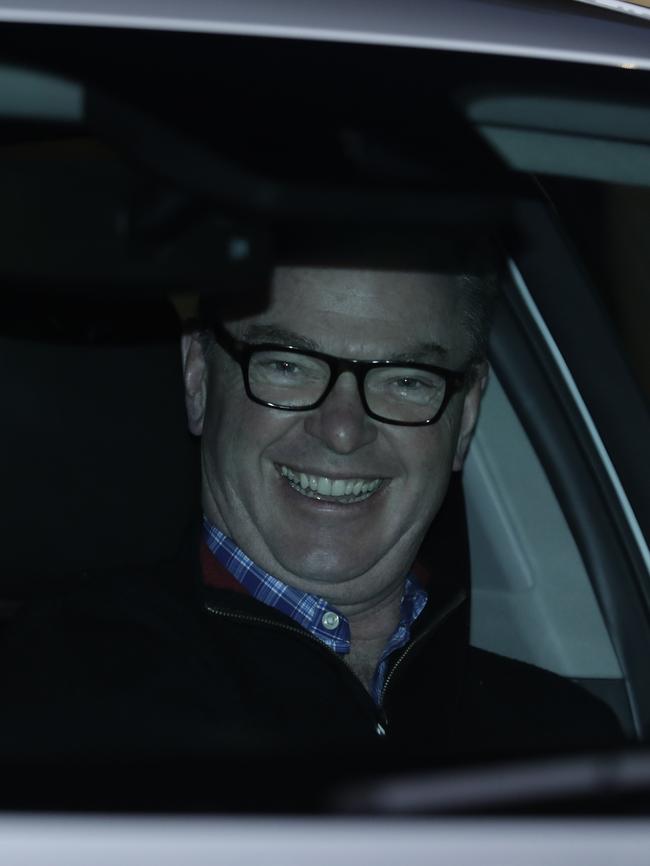 Christopher Pyne was all smiles. Picture: Sean Davey